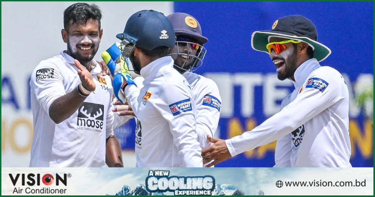 আয়ারল্যান্ডকে ধবলধোলাই করে টেস্টে শ্রীলঙ্কার সেঞ্চুরি
